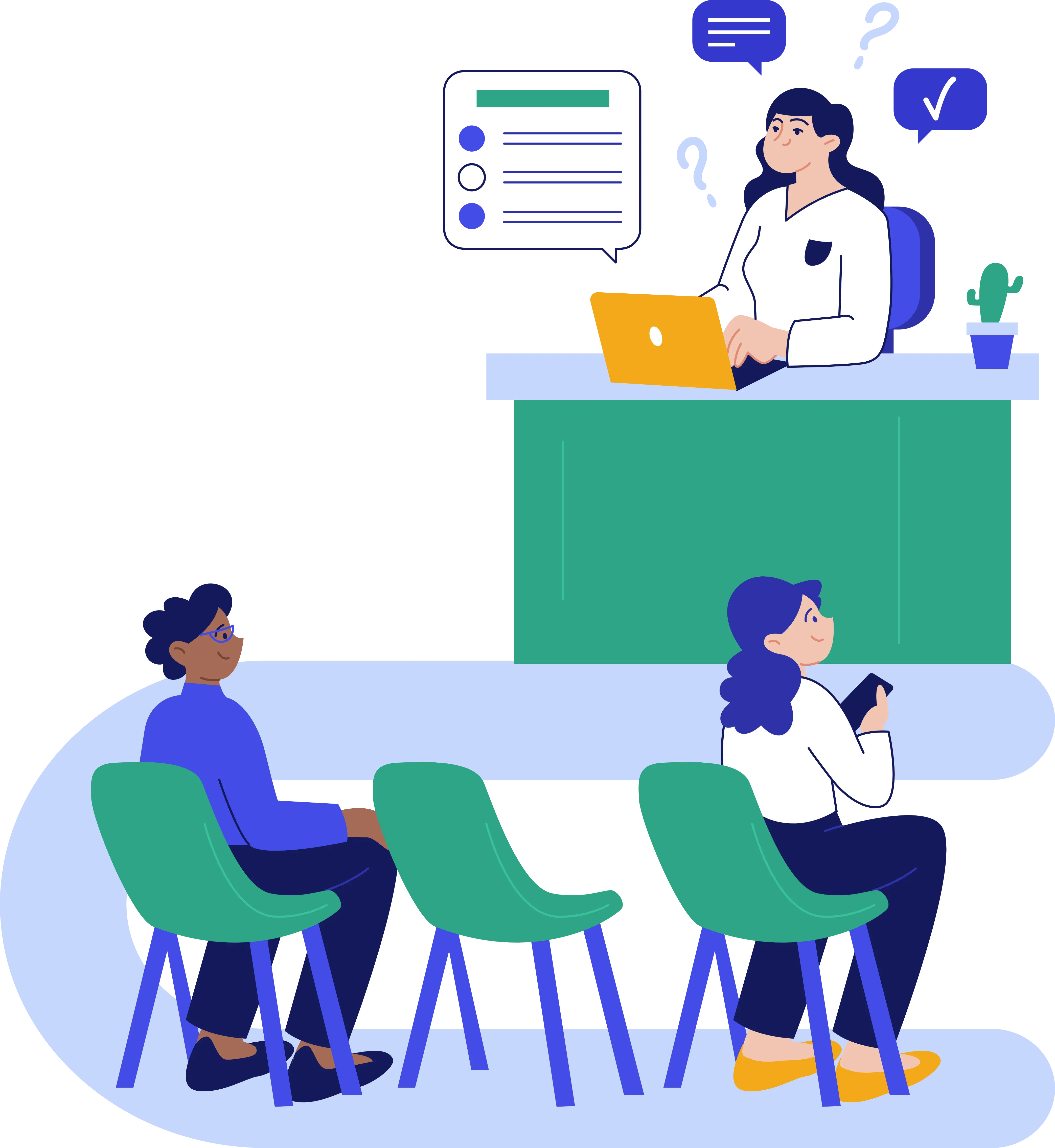 A doctor delivers a presentation to a group of engaged listeners in a professional environment.